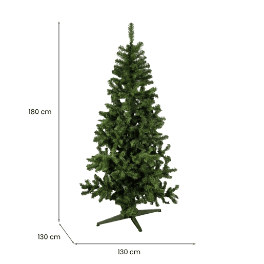 Árvore de Natal de efeitos reais Verde
