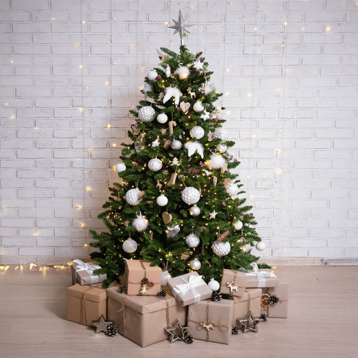 Árvore de Natal de efeitos reais Verde