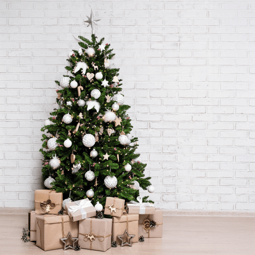 Árvore de Natal de efeitos reais Verde