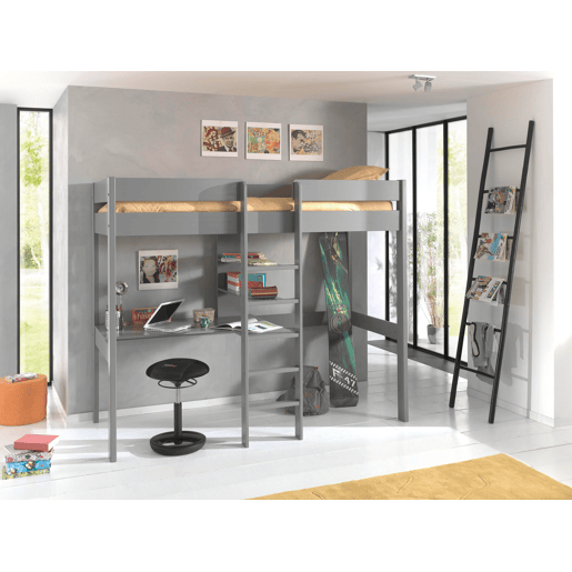 Cama loft PINO LB005 90x200 cm Cinzento