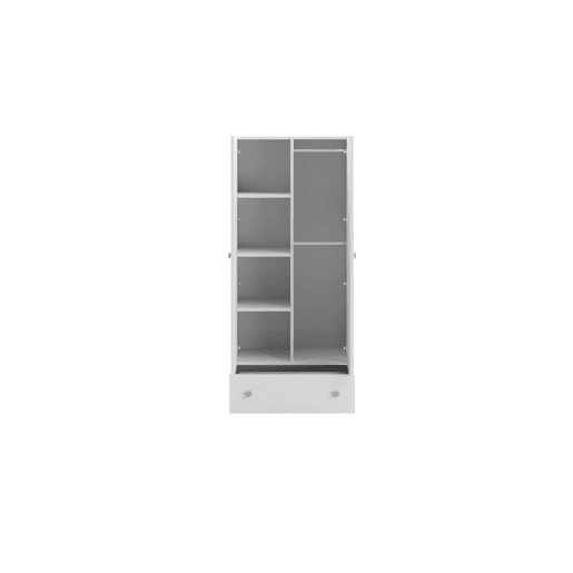 Roupeiro STELLA WR80 2D1D3S 80x177x50 Branco