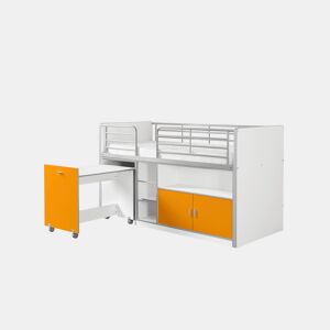 Cama de solteiro infantil BONNY KSB005 90x200 cm Laranja