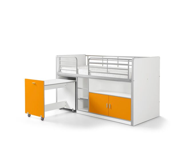 Cama infantil bonny ksb005 96x207x121 naranja