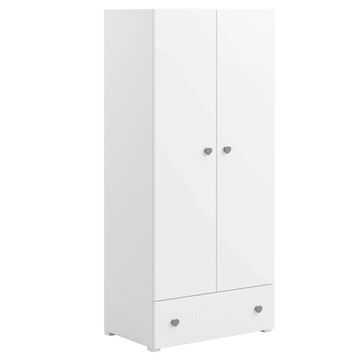 Roupeiro STELLA WR80 2D1D3S 80x177x50 Branco