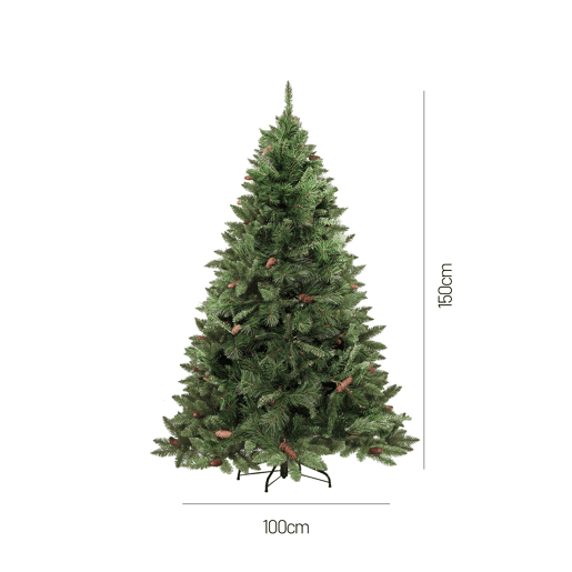 Árvore de Natal de efeitos reais Verde