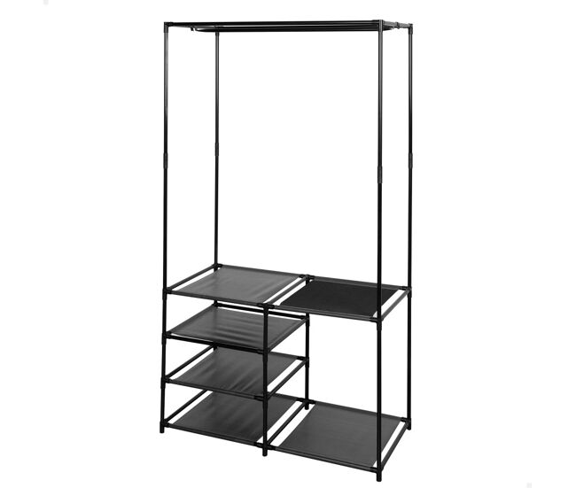 Max home armario abierto 4 estantes de tela 87x45x158 cm