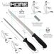 Well Home Set de Cuchillo jamonero y Chaira en acero inoxidable Well Home Set de Cuchillo jamonero y Chaira en acero inoxidable Inox