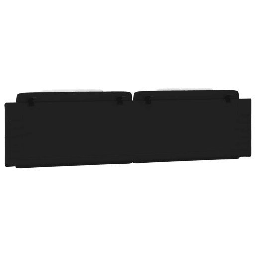 vidaXL Almofadão de cabeceira Viana 193 cm couro artificial preto e branco vidaXL Almofadão de cabeceira Viana 193 cm couro artificial preto e branco