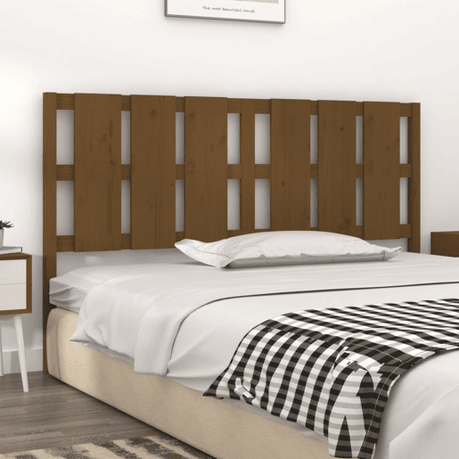 vidaXL Cabeceira de cama 185,5x4x100 cm pinho maciço castanho mel vidaXL Cabeceira de cama 185,5x4x100 cm pinho maciço castanho mel