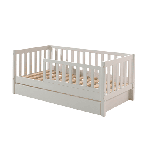 Cama Vipack Tod 70x140 com estrado de molas e gaveta - Branco