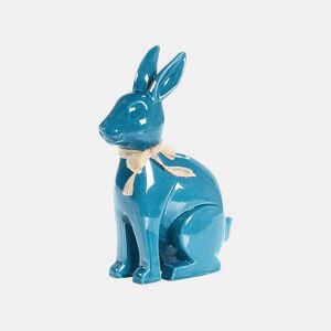 Acessório decorativo Coelho JAMBLES Cerâmica Azul