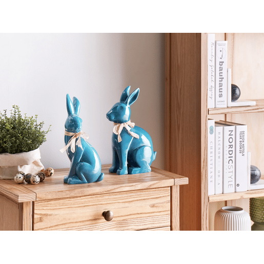 Acessório decorativo Coelho JAMBLES Cerâmica Azul
