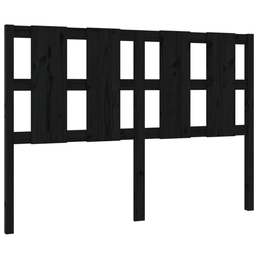 vidaXL Cabeceira de cama 125,5x4x100 cm pinho maciço preto vidaXL Cabeceira de cama 125,5x4x100 cm pinho maciço preto