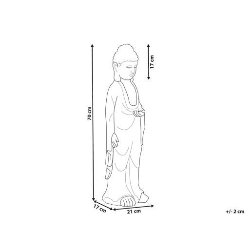 Figura decorativa cinzenta THOIRY