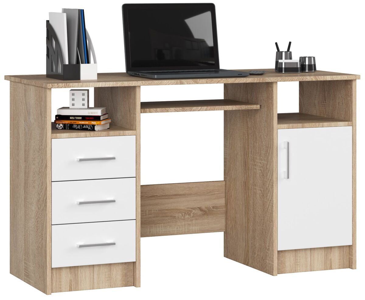 Escritorio ANA AKORD con 3 cajones 124x52