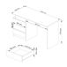 Escritorio CLP 135cm AKORD 3 cajones 2 estantes 135x60 Escritorio CLP 135cm AKORD 3 cajones 2 estantes 135x60 Blanco