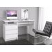Escritorio CLP 135cm AKORD 3 cajones 2 estantes 135x60 Escritorio CLP 135cm AKORD 3 cajones 2 estantes 135x60 Blanco