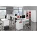 Escritorio CLP 135cm AKORD 3 cajones 2 estantes 135x60 Escritorio CLP 135cm AKORD 3 cajones 2 estantes 135x60 Blanco