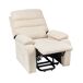 Beliani Sillón reclinable RISE Beliani Sillón reclinable RISE Crema