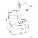 Beliani Sillón reclinable RISE Beliani Sillón reclinable RISE Crema