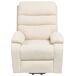 Beliani Sillón reclinable RISE Beliani Sillón reclinable RISE Crema