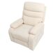 Beliani Sillón reclinable RISE Beliani Sillón reclinable RISE Crema