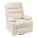 Beliani Sillón reclinable RISE Beliani Sillón reclinable RISE Crema