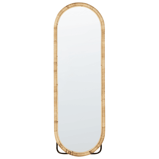 Espelho de pé MONTOT 150 cm Rattan Natural