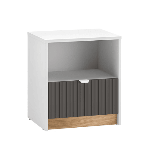 Mesa de cabeceira 1 gaveta Ronan Branco Mesa de cabeceira 1 gaveta Ronan Branco