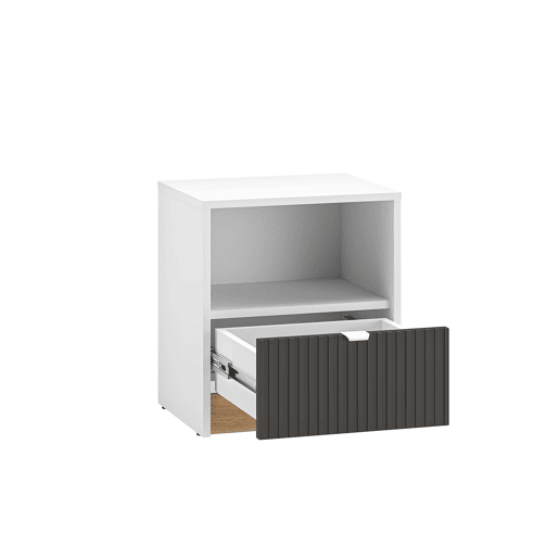 Mesa de cabeceira 1 gaveta Ronan Branco Mesa de cabeceira 1 gaveta Ronan Branco