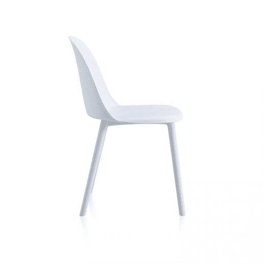 Conjunto de 4 cadeiras de jantar Sabra Branco 48 x 80,5 x 45 cm