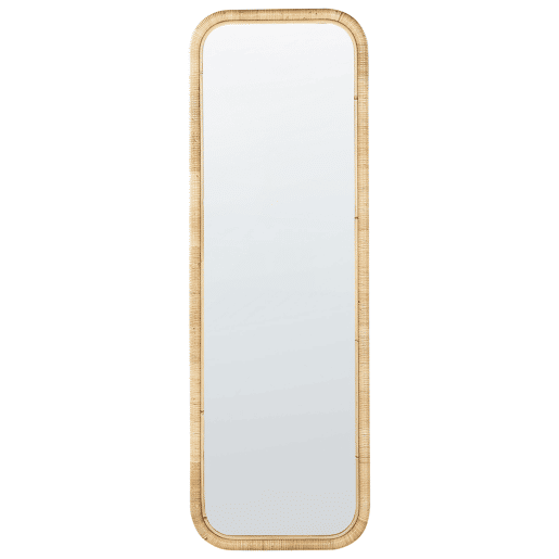 Espelho de pé MALANGE 150 cm Rattan Natural