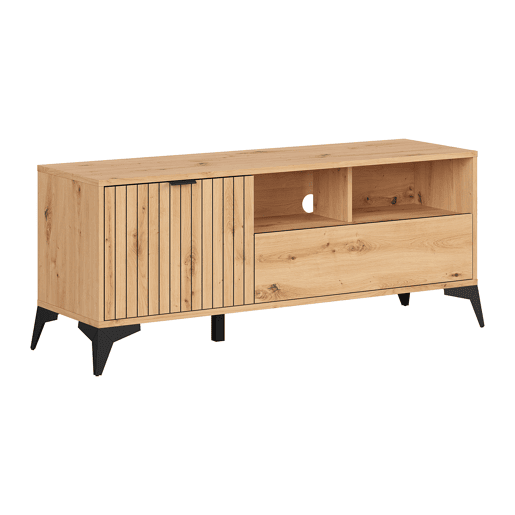 Móvel TV 1 porta 1 gaveta 135 cm Mao Madeira