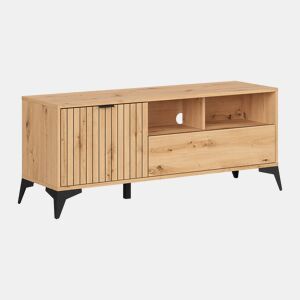 Móvel TV 1 porta 1 gaveta 135 cm Mao Madeira