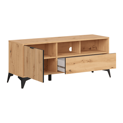 Móvel TV 1 porta 1 gaveta 135 cm Mao Madeira