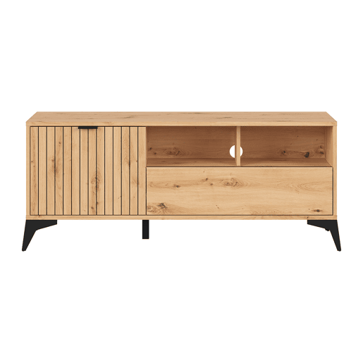 Móvel TV 1 porta 1 gaveta 135 cm Mao Madeira