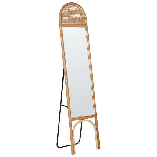 Espelho de pé BRUSSEY 170 cm Rattan Natural