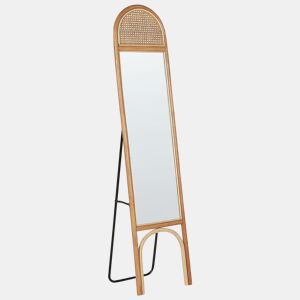 Espelho de pé BRUSSEY 170 cm Rattan Natural