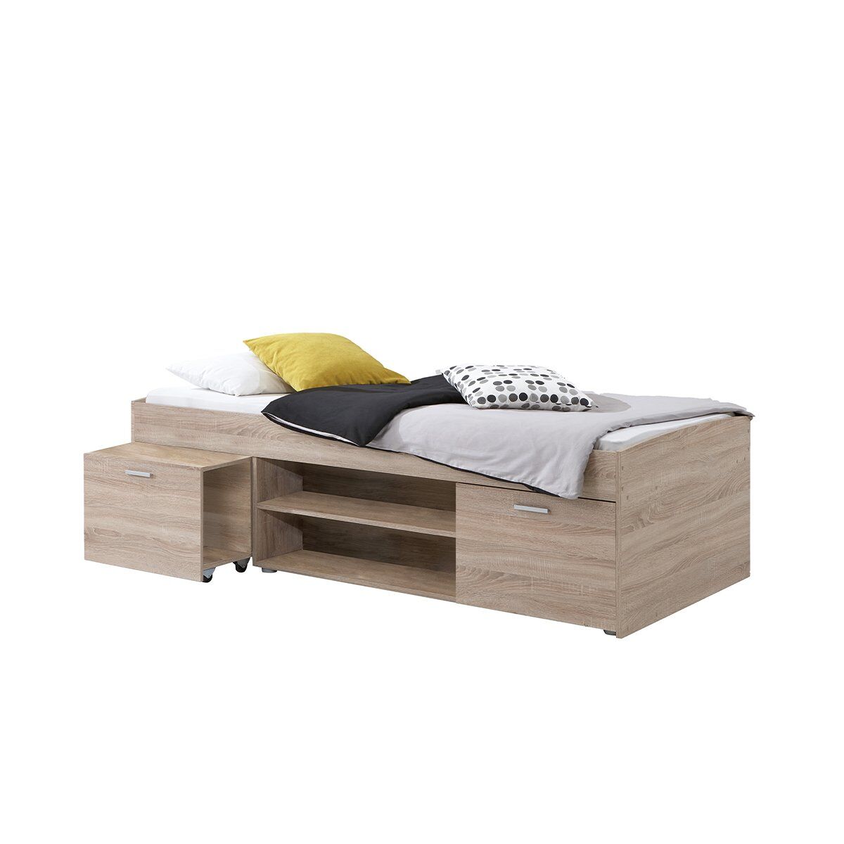 Cama con almacenamiento carlo 90x200