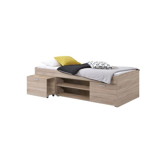 Cama con almacenamiento carlo 90x200
