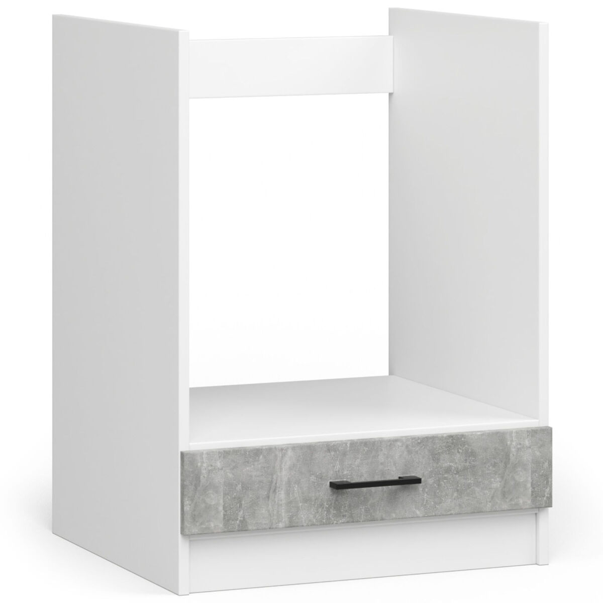 Armario de cocina para horno AKORD S60 OLIWIA 1 estante 60 Blanco/ Gris