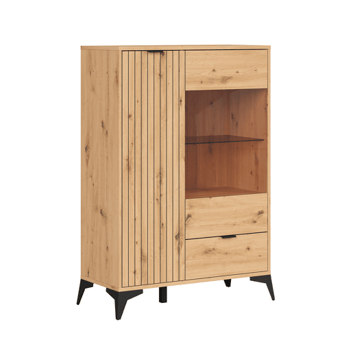 Vaisselier baixo 2 portas 1 gaveta Mao Madeira