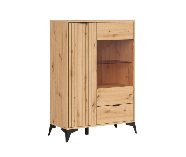 Vajillero 2 puertas 1 cajón mao madera