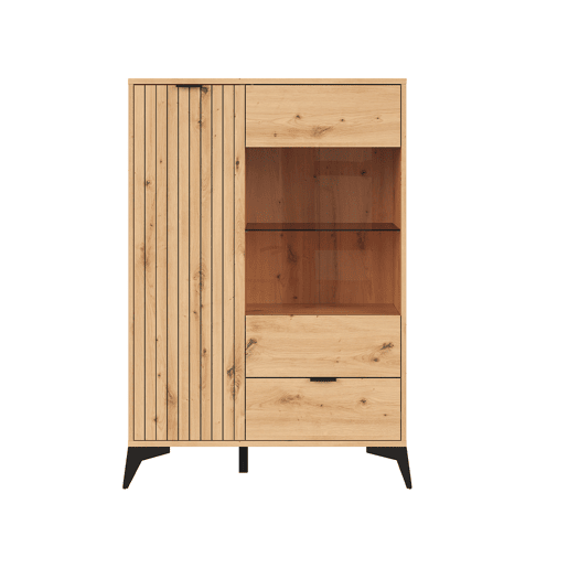 Vaisselier baixo 2 portas 1 gaveta Mao Madeira