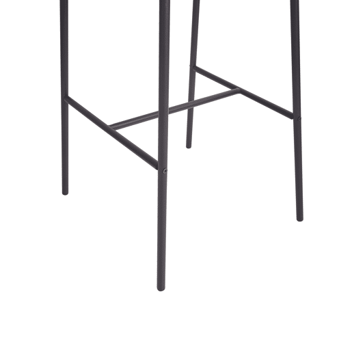 Conjunto de 2 bancos de bar KIANA Pele sintética Castanho