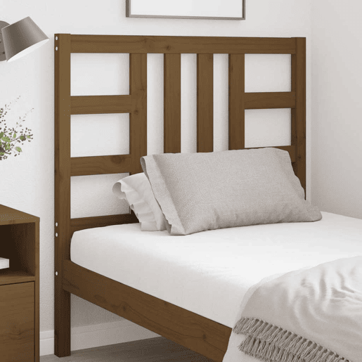 vidaXL Cabeceira de cama 96x4x100 cm pinho maciço castanho mel vidaXL Cabeceira de cama 96x4x100 cm pinho maciço castanho mel