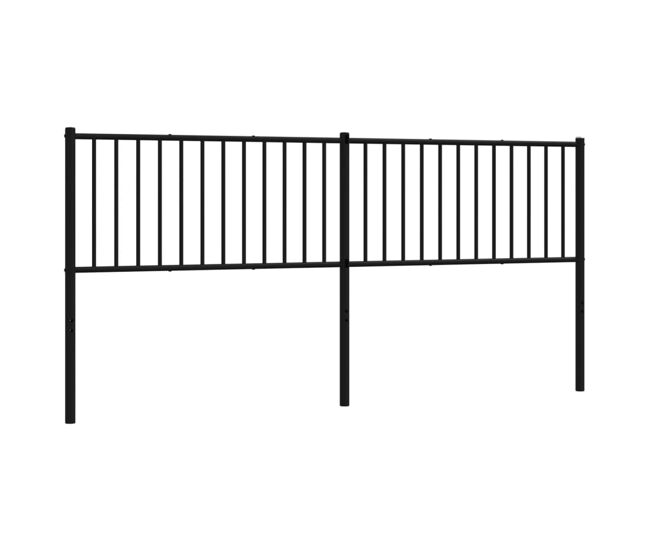 Vidaxl cabecero de metal negro 193 cm