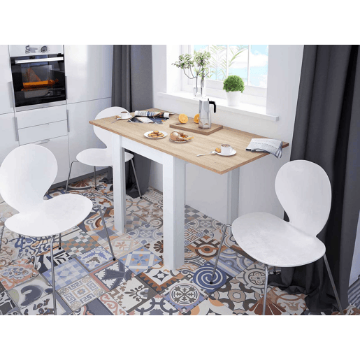 Mesa lateral extensível Faroé. Sala de jantar ou cozinha Mesa lateral extensível Faroé. Sala de jantar ou cozinha