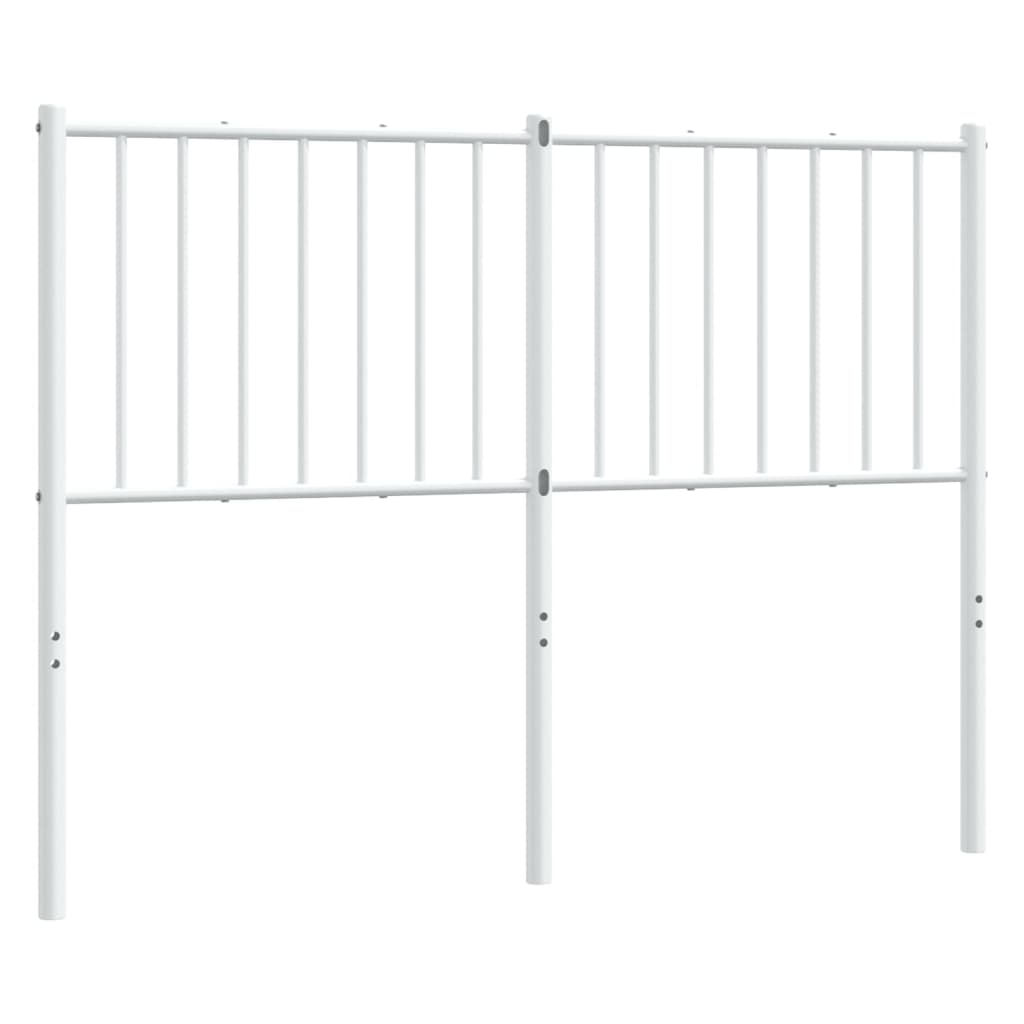 Vidaxl cabecero de metal blanco 120 cm