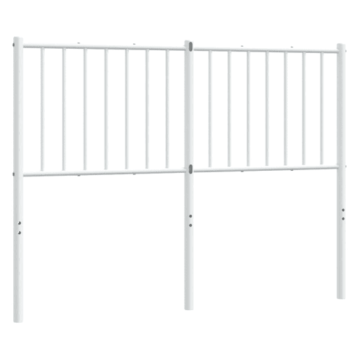 vidaXL Cabeceira de cama 120 cm metal branco vidaXL Cabeceira de cama 120 cm metal branco